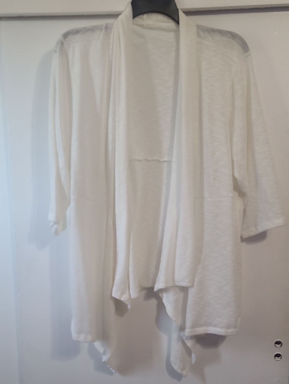 Women’s Open Front Lightweight Cardigan Jacket - White